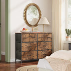 WLIVE Dresser for Bedroom with 8 Drawers, Wide Fabric Dresser for Storage and - Image 2