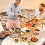 Bamboo Bed Tray Table, Large Breakfast Tray - Image 6