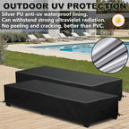 Lounge Chair Covers Outdoor Waterproof Patio Chaise Lounge Cover 600D Weather - Image 3