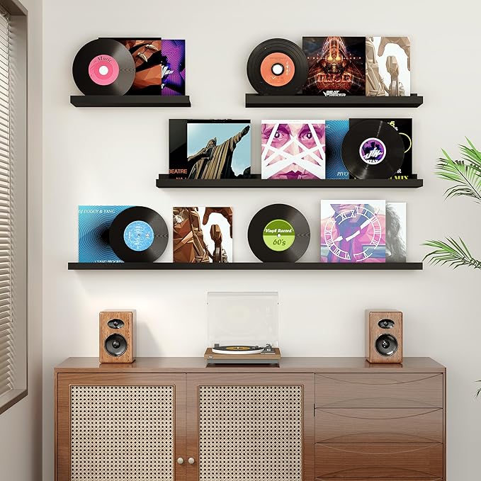 Floating Shelves for Wall, 48 inch Wood Floating Shelves Set of 2, Picture - Image 7