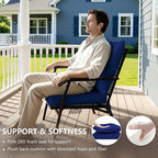 22x22 Inch Patio Chair Cushions Set of 2, Outdoor Furniture Cushions - Image 4
