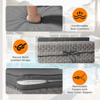 8-Seat Outdoor Wicker Patio Furniture Set - Image 7