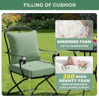 Summsun Outdoor Chair Cushions, Waterproof Back Pillow and Seat Cushion Set - Image 4