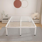 ROIL 14 Inch White California King Bed Frame - Image 7