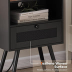 SUPERJARE Nightstands with Charging Station, Bedside Table Set of 2 with - Image 7
