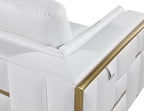 Blackjack Furniture Catania Modern Top Grain Italian Leather Sofa Set - Image 8