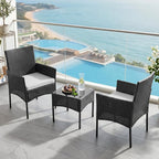 Sweetcrispy 3 Piece Patio Furniture Set, All-Weather Outdoor Conversation Set - Image 8