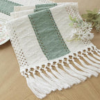 FEXIA Sage Green Table Runner 90 Inches Long by FEXIA