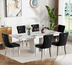Henf 7 Piece Extendable Dining Room Table Set - Image 3