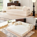 79'' Folding Convertible Sofa, Corduroy Modular Floor Couch by ZQRhome
