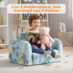 MeMoreCool Glowing Dinosaur Kids Chair, 2-in-1 Convertible Kids Couch Fold Out - Image 5