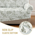 H.VERSAILTEX High Stretch Couch Cover 2 Cushion Sofa Printed Love Seat Couch - Image 7