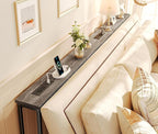 SUPERJARE 78.8 Inch Narrow Console Table - Image 2