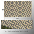 SAND MINE Reversible Mats, Plastic Straw Rug, Modern Area Rug, Large Floor Mat - Image 2