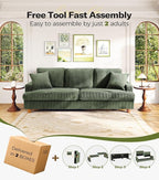 Kidirect 87in L Shaped Couch, Modular Sofa No Tool Assembly, Comfy Sectional - Image 9