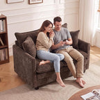 Loveseat Sofa Cloud Sofa Couch 50'', Modern Loveseats 2 Seat Couch 27" Deep Seat - Image 3