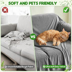 Couch Cover, Cat Scratch Resistant Sofa Cover, Waterproof Sofa Cover, Heavy - Image 4