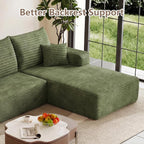 95" Cloud Sectional Couch U-Shaped Chaise - Image 8