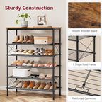 Tajsoon 6 Tier Free Standing Shoe Rack - Image 5