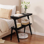 Solid Wood End Table, 2-Tier Side Table - Image 7