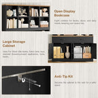 TEENFON 69" Tall Bookshelf and Bookcase, 5 Tier Floor Standing Bookshelves - Image 7