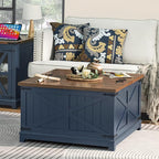 Joaxswe Farmhouse Coffee Table Set of 3, Furniture Set, Coffee Table - Image 2