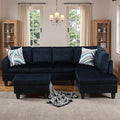 97" L Shaped Couch Set Velvet, Modular Sectional Couches by Topcomfy