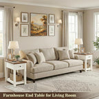 Narrow End Table with Charging Station - Image 2