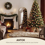 Antok 56" x15” Arched Full Length Floor Mirror, Free Standing/Wall Mount/Leaning - Image 7