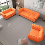 Living Room Chair, Modern Velvet Chesterfield Sofa Chair, Mid Century Single - Image 3