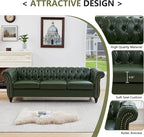 QHITTY 2 Piece Living Room Set, Chesterfield Sectional Sofa Chair Contemporary - Image 4