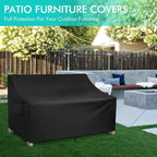 WLEAFJ Patio Sofa Cover Waterproof, Outdoor Loveseat Cover, Heavy Duty Deep - Image 6