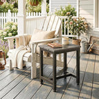 ODK Outdoor Side Tables Set of 2, Adirondack Patio End Table - Image 2
