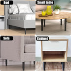 Metal Adjustable Furniture Legs 7-12.6 inch, Wlrrcwdttc Bed Support Legs - Image 3
