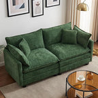 78" Modular Sectional Sofa, Cloud Couch Loveseat Sofa, Deep Seat Washable by Unknown