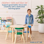 ECR4Kids Bentwood Table and Curved Back Chair Set, Kids Furniture, Contemporary - Image 3