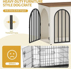 Hzuaneri 31.5'' Wooden Dog Crate Furniture, Indoor Dog Kennel Dogs Cage - Image 6