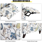 Upholstered Wingback Recliner Chair - Image 7