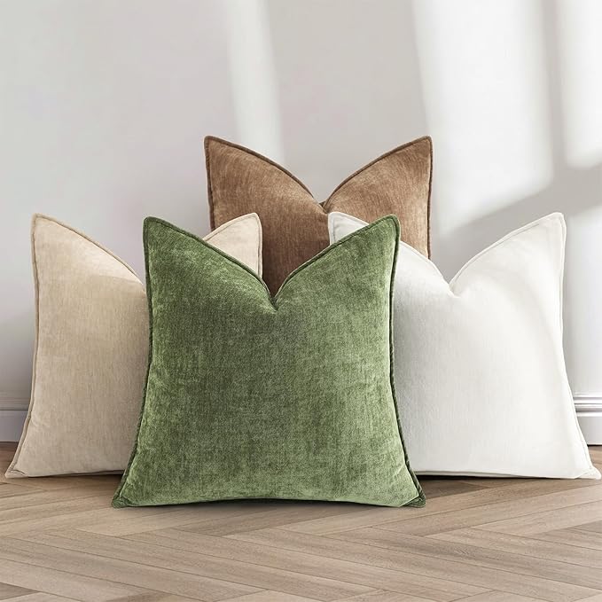 decorUhome Summer Couch Euro Sham Throw Pillow Covers 22x22 Set of 2, - Image 6