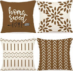 YCOLL Pillow Covers 16x16 Set of 4, Modern Sofa Throw Pillow Cover, Decorative by PillowCoversExpert