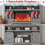 JUMMICO Fireplace TV Stand for 65+ Inch TV - Image 7