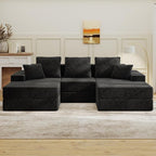 Living&Giving 101" U-Shaped Cloud Sectional Couch by LivingGiving