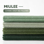 MIULEE Boho Farmhouse Sage Green Throw Pillow Covers 18x18 Inch Set of 4 - Image 7
