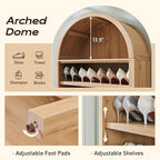 IFGET 71" Tall Arched Bookshelf, 7 Tiers Arch Bookcase - Image 3