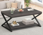 HSH Gray Storage Coffee Table, Modern Center Table - Image 3