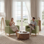 COLAMY Mid-Century Modern Upholstered Accent Chair - Image 6