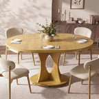 Einhomn 43-59" Extendable Round Dining Table, Kitchen Table - Image 3