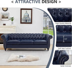 QHITTY 2 Piece Living Room Set, Chesterfield Sectional Sofa Chair Contemporary - Image 4