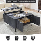 Fatmok Fluted Furniture Collection – 65" Buffet Cabinet, Mid Century Modern - Image 5