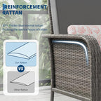 GAOMON 2-Piece Outdoor Patio Furniture Set, Rattan Lounge Chairs - Image 4